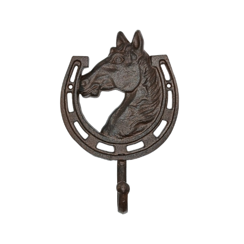 COLGADOR DE PARED CABALLO Y HERRADURA VINTAGE (SET 2)
