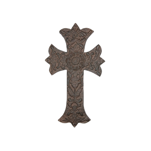 CRUZ FLORAL DECORATIVA DE PARED VINTAGE